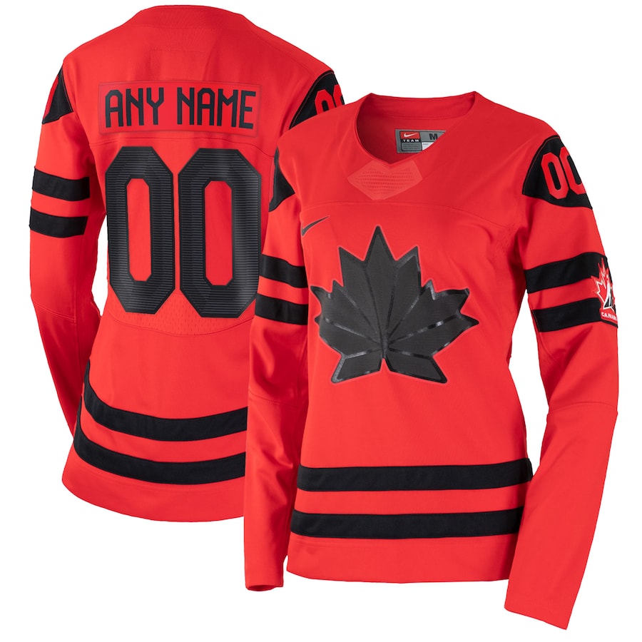 Women Nike Red Hockey Canada - 2022 Replica Custom NHL Jersey
